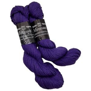 2 Skeins Mimosa by Tahki Yarns 50% Cotton, 40% Silk, 10% Cashmere Violet No.009
